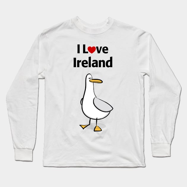 I Love Ireland Long Sleeve T-Shirt by MonkeyTshirts